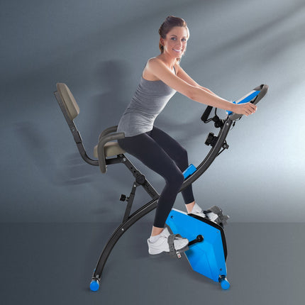 Exercise bike with adjustable resistance and LCD screen