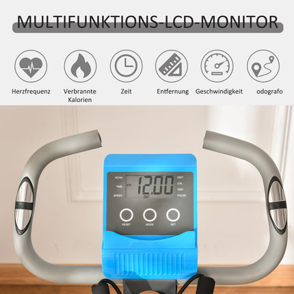 Exercise bike with adjustable resistance and LCD screen