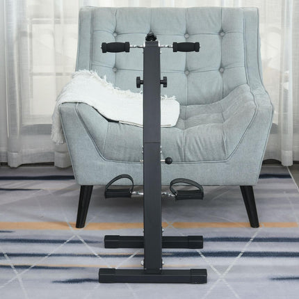 Exercise bike trainer for seniors, robust steel, black