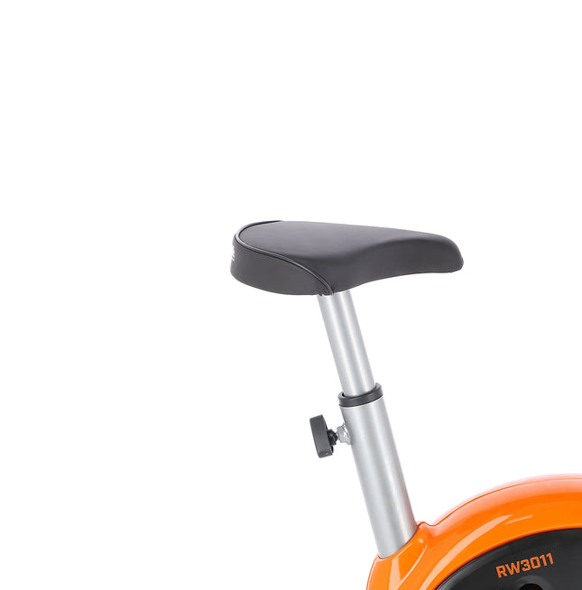 Hometrainer, zilver-oranje, verstelbare weerstand