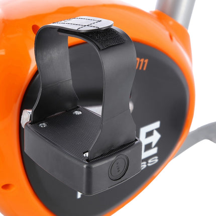 Exercise Bike, Silver-Orange, Adjustable Resistance