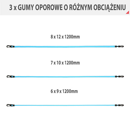 Exercise Set with Mat, Resistance Bands, Weights