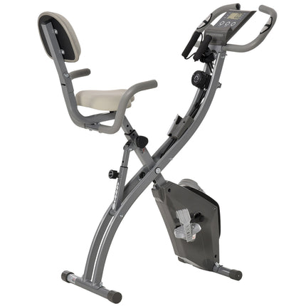 Exercise bike - adjustable resistance, compact design