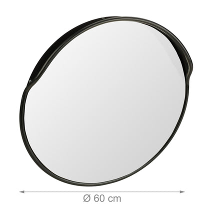 Exit mirror 60 cm black