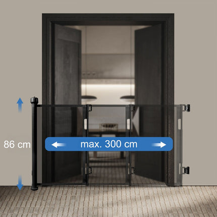 Expandable Child Safety Gate for Doors and Stairs