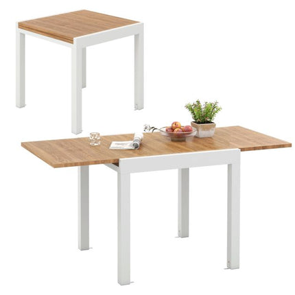 Expandable Patio Dining Table, Aluminum, 4–6 Person