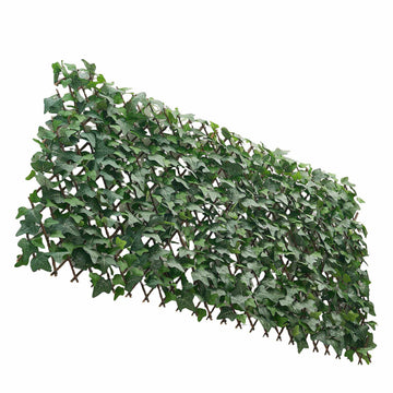 Expandable Privacy Fence Screen, Artificial Ivy 63.5x320cm