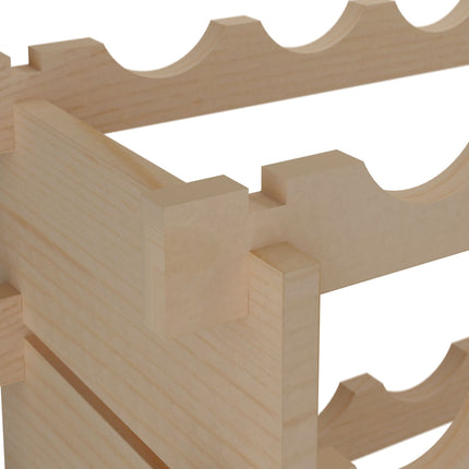 Expandable wine rack for bottles