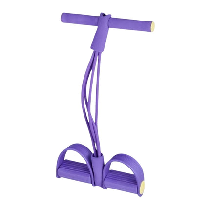 Expander exercise band with pedals