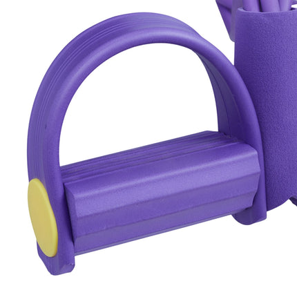 Expander exercise band with pedals