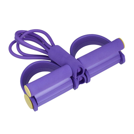 Expander exercise band with pedals
