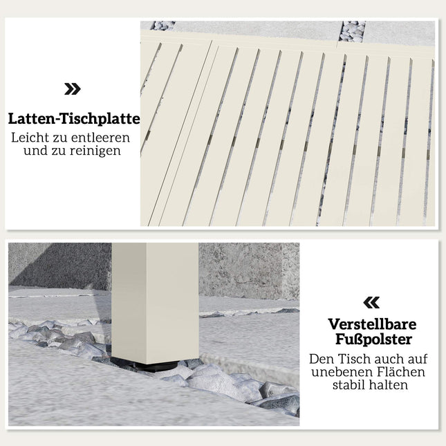 Uitschuifbare aluminium tuintafel voor 6-8 personen