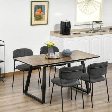 Extendable dining table, wooden finish, range 120-160 cm