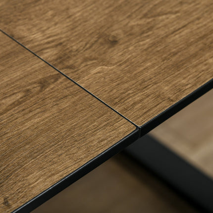Extendable dining table, wooden finish, range 120-160 cm