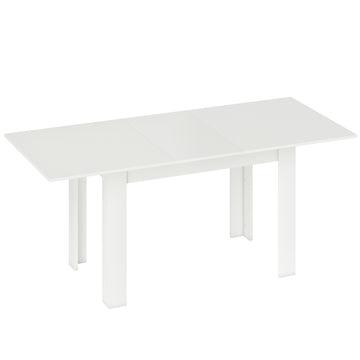 Uitschuifbare eettafel, 140-180 x 80 cm, wit