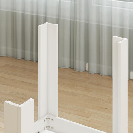 Extendable Dining Table, 140-180 x 80 cm, White