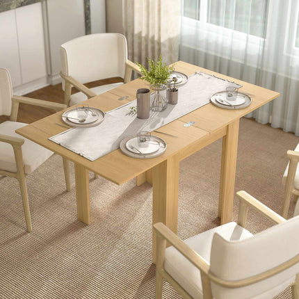 Extendable Dining Table, Space-Saving for 4–6 People