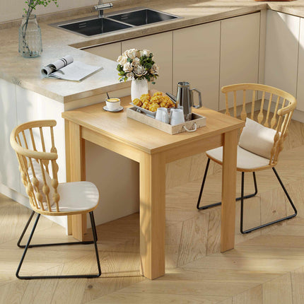 Extendable Dining Table, Space-Saving for 4–6 People