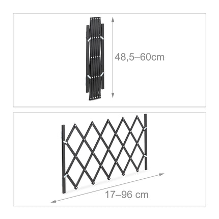 Extendable Dog Barrier in Black