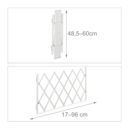 Extendable Dog Barrier in White