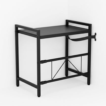 Extendable Metal Microwave Shelf with Adjustable Width