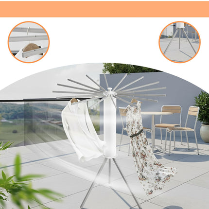 Extendable Octopus Clothes Dryer, 16 Rods, Space-Saving Design