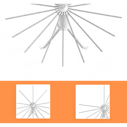 Extendable Octopus Clothes Dryer, 16 Rods, Space-Saving Design