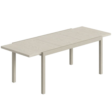 Extendable Outdoor Dining Table, Aluminum, 154-214 cm