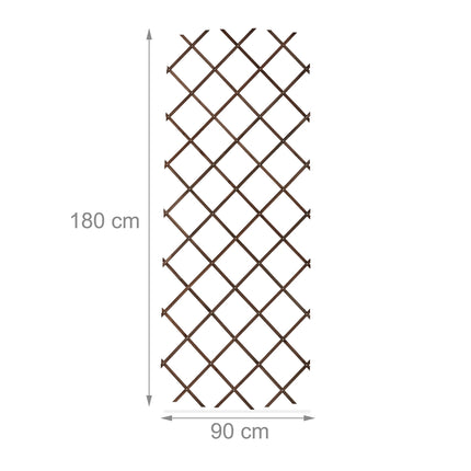 Extendable Wooden Plant Trellises Set, 180x90 cm