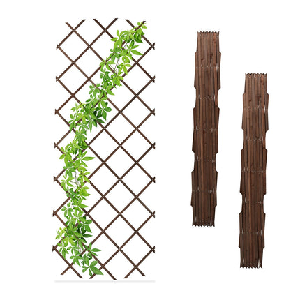 Extendable Wooden Plant Trellises Set, 180x90 cm