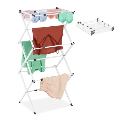 Extendable and foldable drying rack