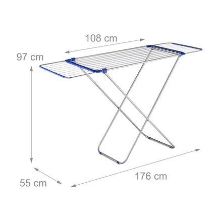 Extendable coat hanger in stainless steel