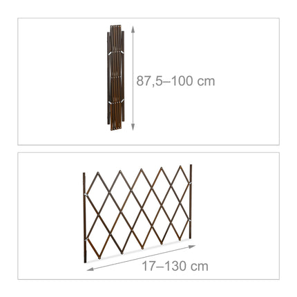 Extendable dog guard in brown