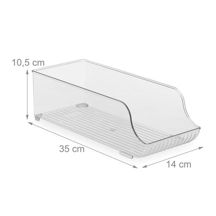 Extended refrigerator holder
