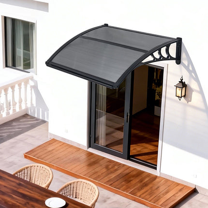 Exterior Door Awning 30 x 39 In, Polycarbonate, Drainage