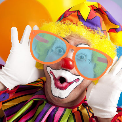 Extra-Large Party Glasses – Blue Tinted XXL Lenses