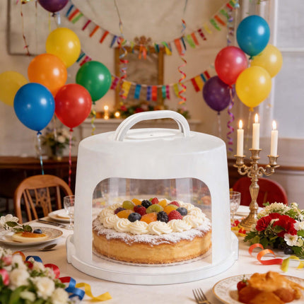 Extra-Tall Cake Dome, Airtight Tiered Cake Carrier