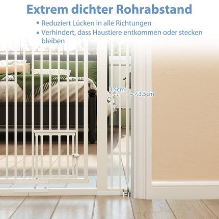Extra Tall Pet Gate, Metal, 77-104cm Wide, 150cm High