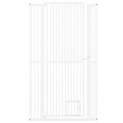 Extra Tall Pet Gate, Metal, 77-104 cm Wide, 171 cm High