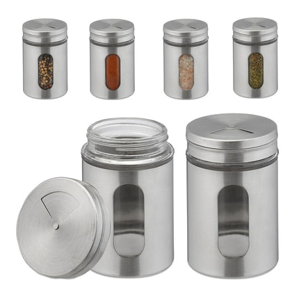 Extra large spice jars set of 6