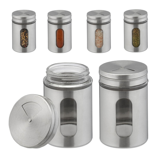 Extra large spice jars set of 6