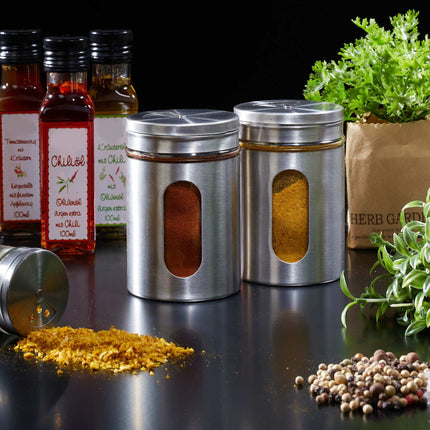 Extra large spice jars set of 6