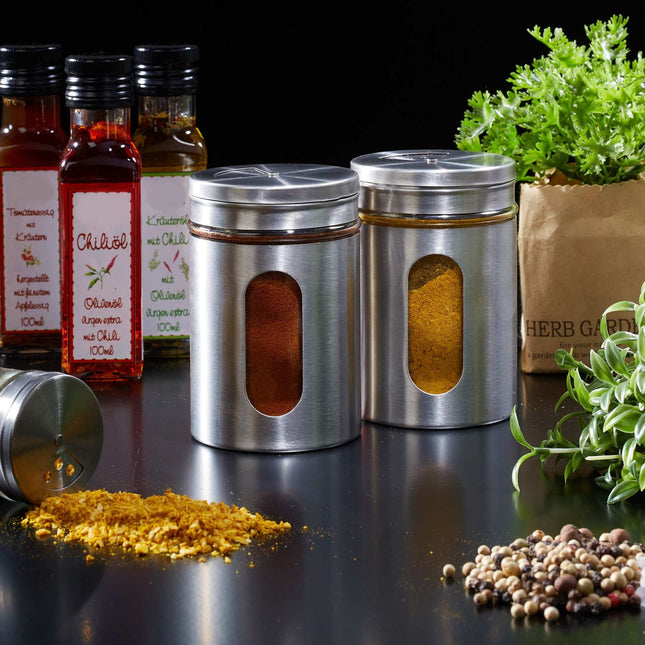 Extra large spice jars set of 6