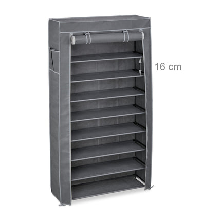 Fabric Shoe Rack, 9 Shelves for 36 Pairs