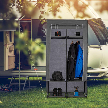 Fabric cabinet with 6 compartments