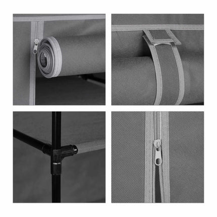 Fabric cabinet with 6 compartments
