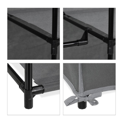 Fabric cabinet with 6 compartments