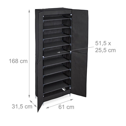 Fabric shoe cabinet for 30 pairs of shoes