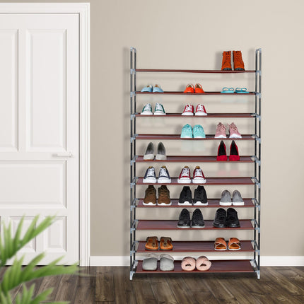 Fabric shoe rack for 50 pairs of shoes
