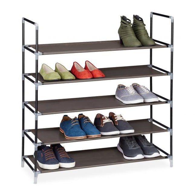 Stoffen schoenenrek voor 50 paar schoenen
